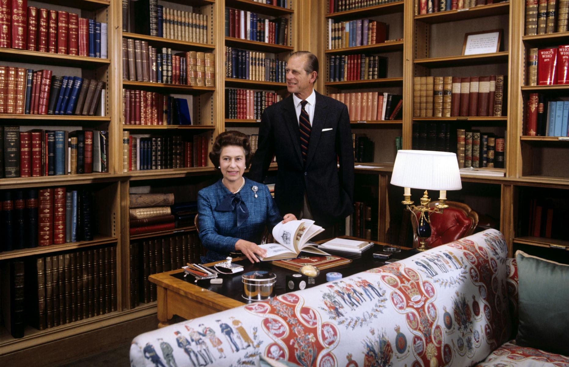Balmoral von innen: die Bibliothek